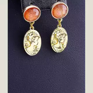 Сережки пусети Сrystal FJ