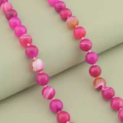 🏷️️ Намисто Агат 48 см. F-102207