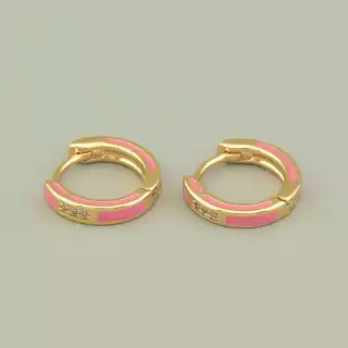 Сережки кільця Xuping Фіаніт (позолота 18к)