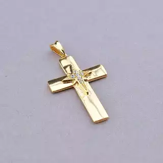 Хрестик вифлеємська зірка Xuping Фіаніт (позолота 18к, медичний сплав)