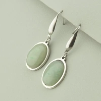Сережки Stainless Steel Нефрит