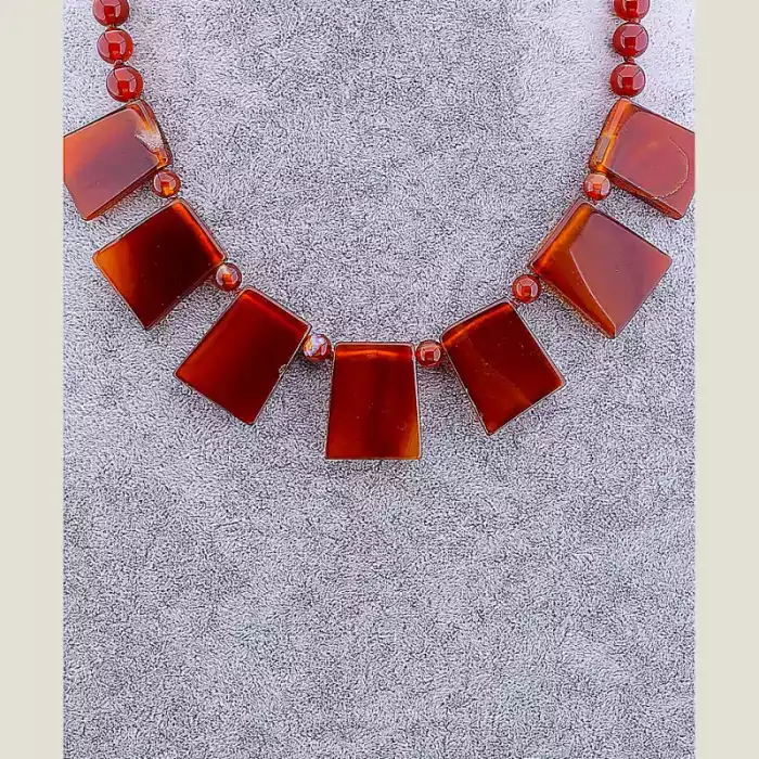 🏷️️ Намисто Сердолік 46 см ss_64622