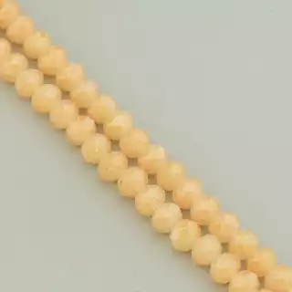 Намистини Чеський кришталь 42 см. 7,5 мм. (без застібки) на нитці з гранями