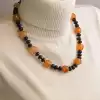 🏷️️ Намисто + Браслет Сердолік, Агат 49 см F-52798
