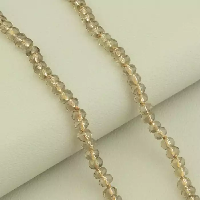 🏷️️ Намисто Раухтопаз 45 см. ss_100794