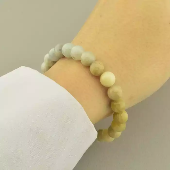 🏷️️ Браслет резинка Морганіт 18 см. ss_101308