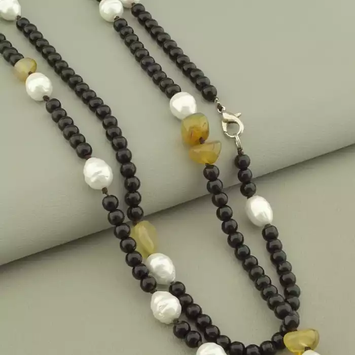 🏷️️ Намисто Агат, Майорка 113 см. ss_101508