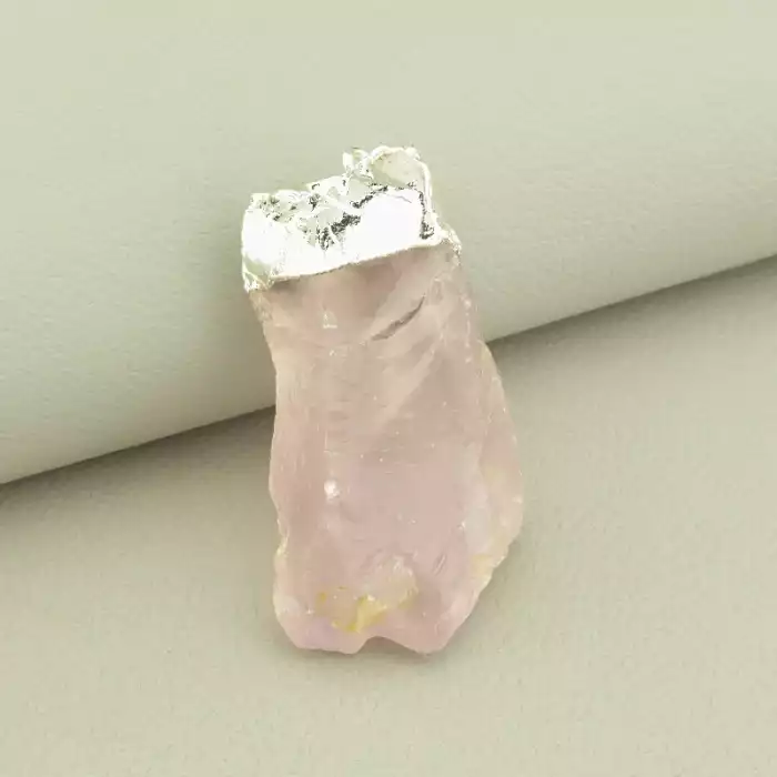 🏷️️ Кулон Рожевий кварц 50х30мм. ss_102509