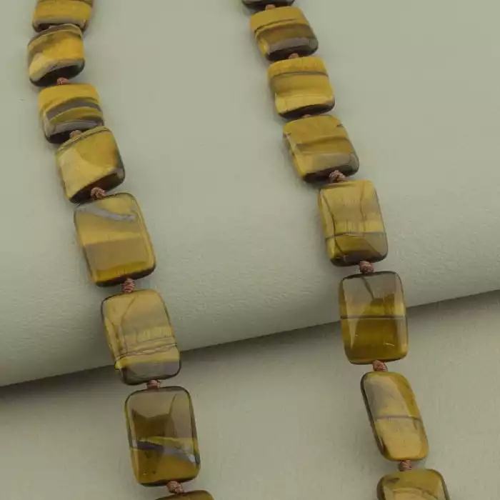 🏷️️ Намисто Тигрове око 45 см. ss_102617