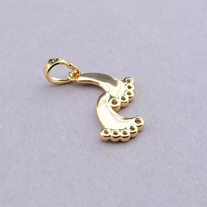 🏷️️ Кулон ніжки Xuping Фіаніт (позолота 18к) ss_88719