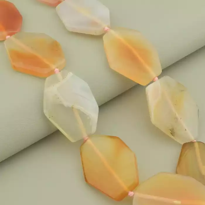 🏷️️ Намисто Сердолік 49 см. ss_103972