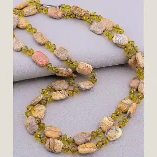 Намисто Яшма 120 см