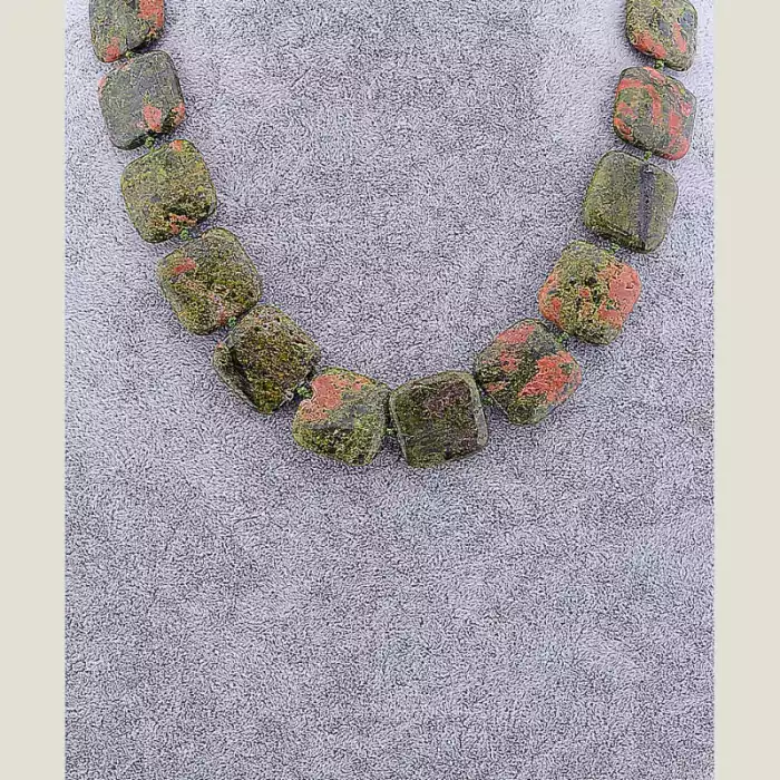 🏷️️ Намисто Епидот 47 см ss_80856