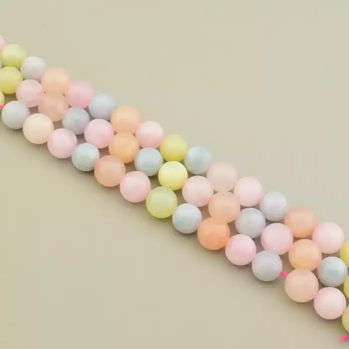 🏷️️ Намистини Морганіт 39 см 10 мм. F-106026