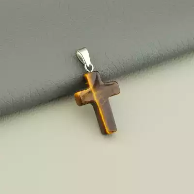 Хрестик Тигрове око 25x14мм.