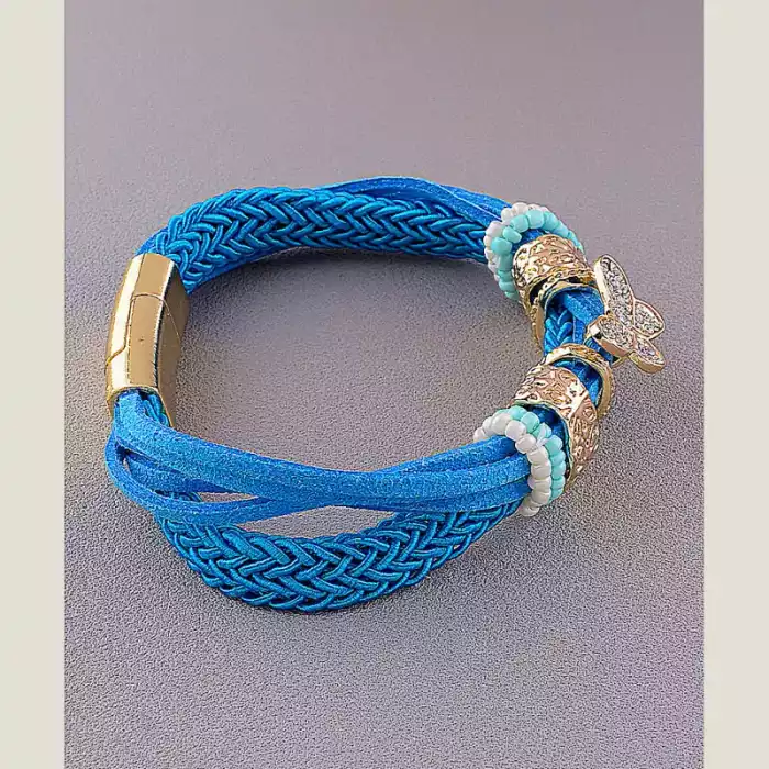 🏷️️ Браслет з магнітною застібкою Сrystal 17 см ss_12048