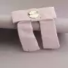 🏷️️ Брошка рожевий бантик Fashion тканина F-37659