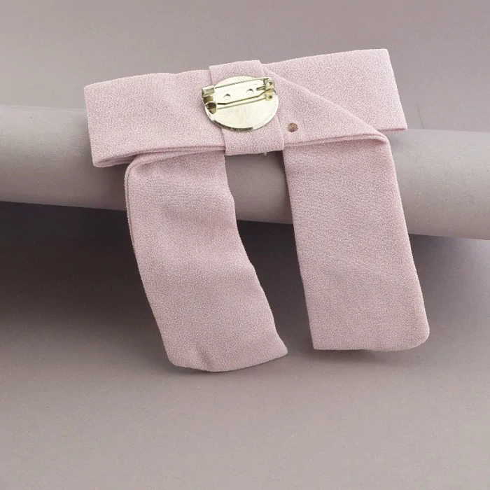🏷️️ Брошка рожевий бантик Fashion тканина ss_37659