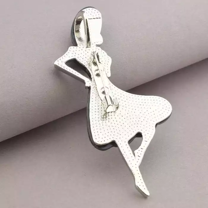 🏷️️ Брошка-кулон дівчина Галіотіс 85x30 мм ss_75307