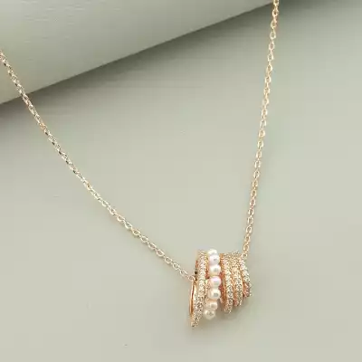 🏷️️ Підвіска Saiya Фіаніт 41 см (позолота 18к рожева) F-92542