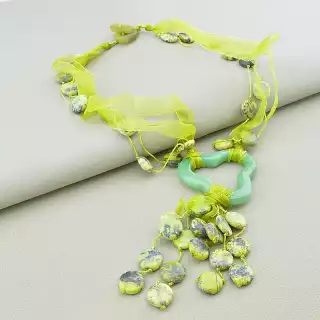 Намисто Нефрит, Жадеит 55 см