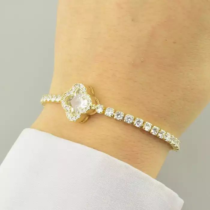 🏷️️ Браслет регульований Saiya Фіаніт 17 см. (позолота 18к лимонна) ss_93236