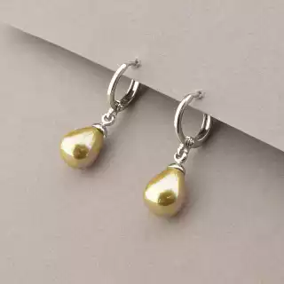 Сережки кільця (конго) Майорка Xuping (родій)