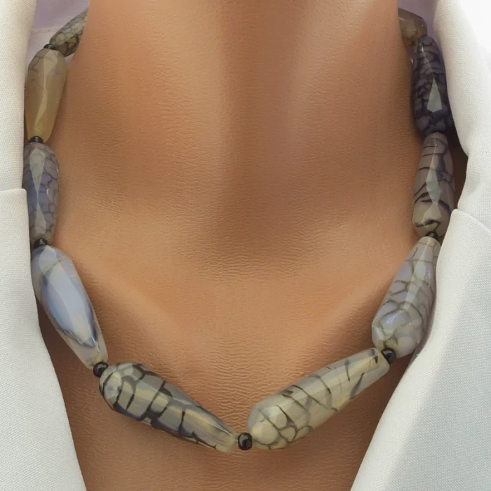 🏷️️ Намисто Агат 48 см. ss_102829