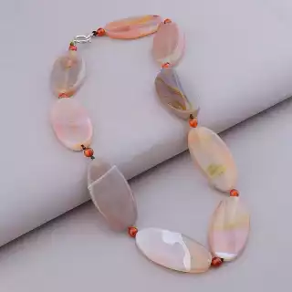 Намисто Агат, Сердолік 55 см