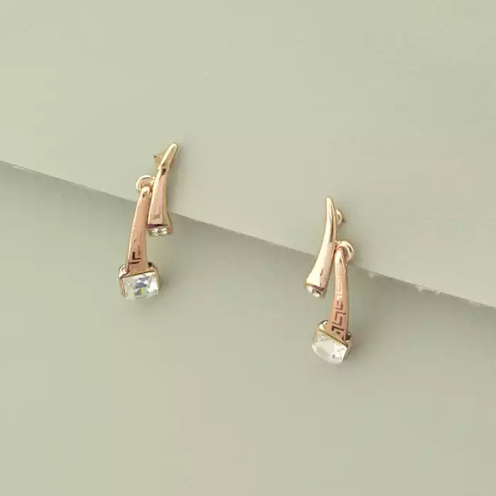 🏷️️ Підвіска+Сережки Фіаніт 40 см. ss_103555