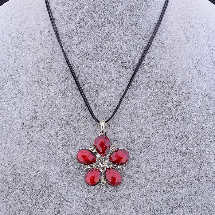 🏷️️ Підвіска квітка Стрази 46 см ss_44788