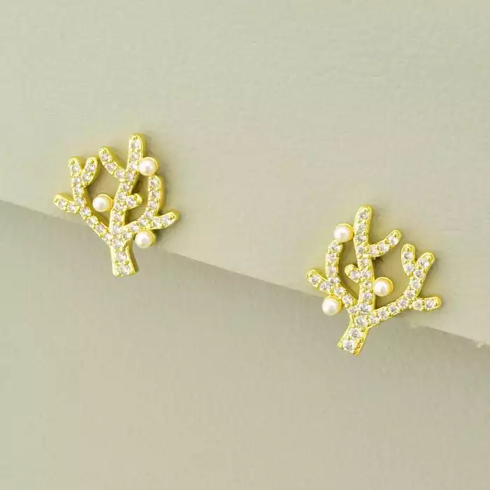 🏷️️ Сережки Фіаніт 18х15мм. (позолота 18к лимонна) ss_105521