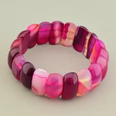 Браслет на резинці Агат 19 см