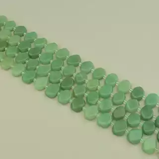 Намистини Нефрит 40 см. на нитці (натуральне каміння, без застібки)