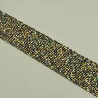 Намистини Хризоколла 38 см. 2,2 мм. на нитці (натуральне каміння, без застібки)