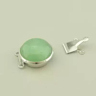 🏷️️ Замочок Нефрит 17x17мм. F-100899