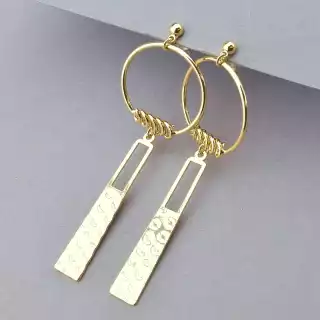 Сережки пусети Xuping (позолота 18к)