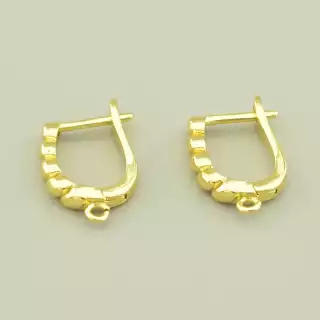 Швензи Пара 16х3мм.(позолота 18к (лимонна))