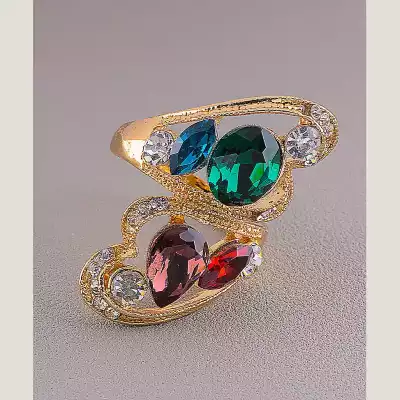 Перстень Сrystal (позолота 18к)