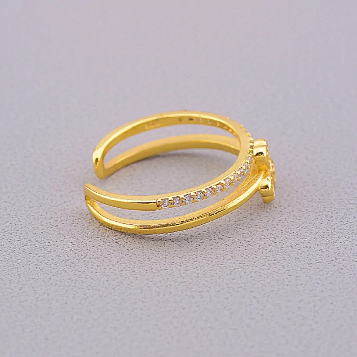 🏷️️ Каблучка роз'ємна FJ Сrystal ss_43402