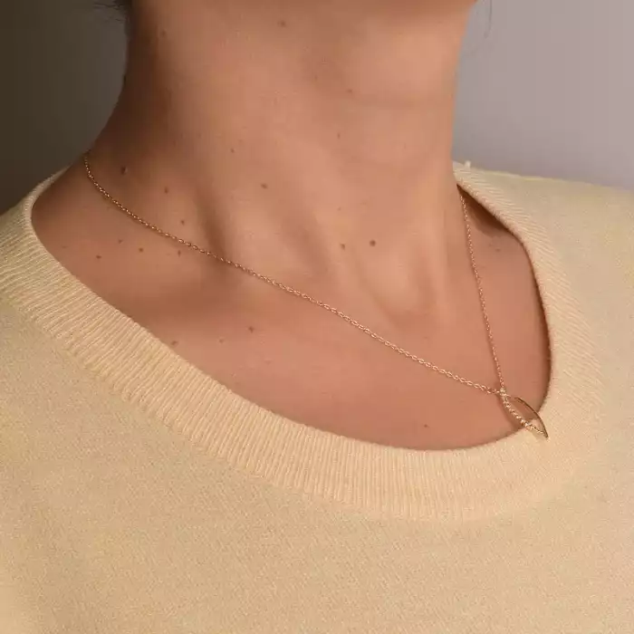 🏷️️ Підвіска Saiya Фіаніт 40 см (позолота 18к) F-57624