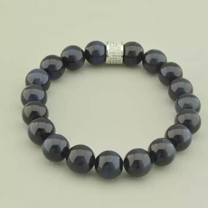 🏷️️ Браслет резинка Котяче око 18 см. ss_97641