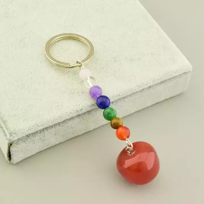 🏷️️ Брелок Сердолік 7 чакр F-105422