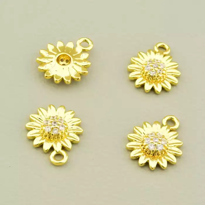 🏷️️ Кулон Фіаніт 15х12мм. (позолота 18к лимонна) F-105626