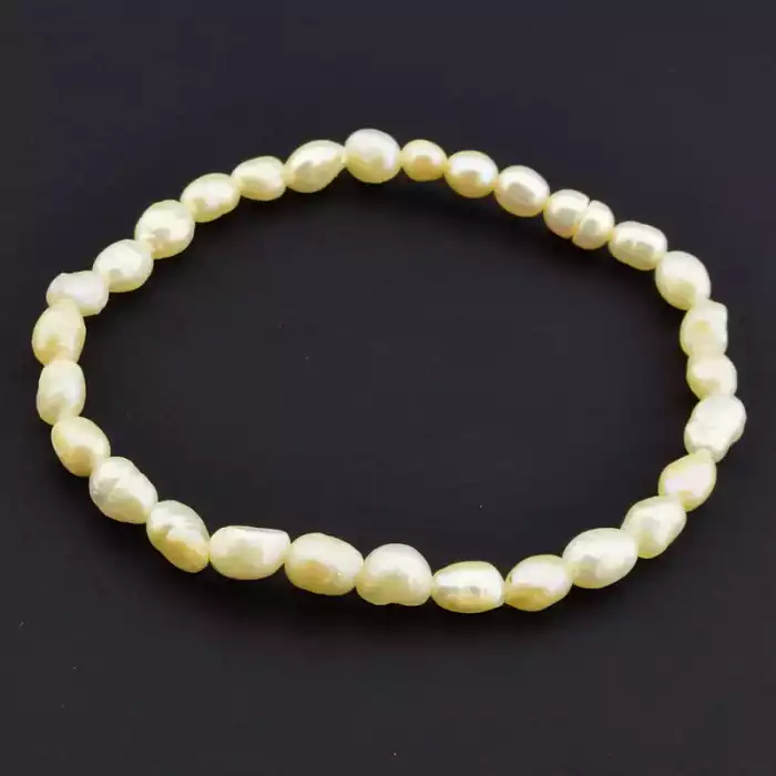 🏷️️ Браслет на резинці Перли 17 см F-105826