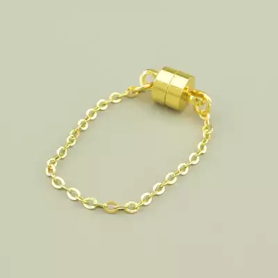 Застібка магніт 11х6мм. (позолота 18к лимонна)