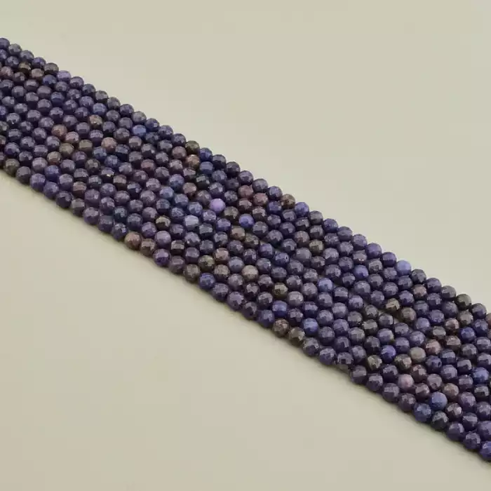 🏷️️ Намистини Сапфір 39 см 5 мм. (без застібки) F-106232