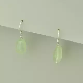 Сережки петля Флюорит (срібло 925 проба)