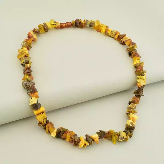 🏷️️ Намисто Бурштин 49 см F-106541