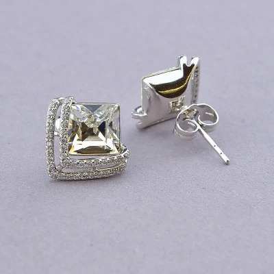 Сережки XUPING Swarovski (родій)
